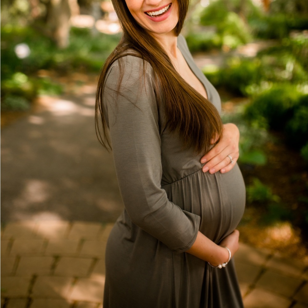 Maternity maxi dress